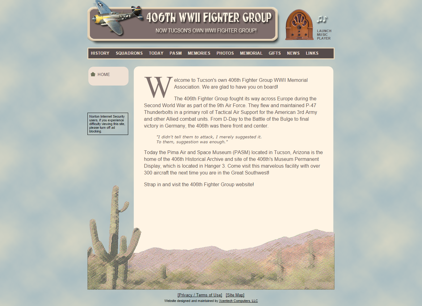 Screenshot of The 405th WWII Fighter Group